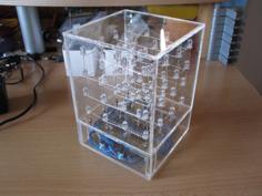 Laser Cut Acrylic Case For A 4x4x4 LED-Cube