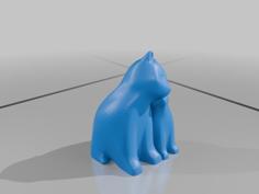 Small Cuddling Cats 3D Printer Model