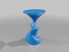 Twisted Elegance Candle Holder 3D Printer Model