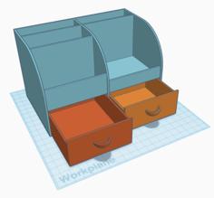 Desk Organiser With Drawers 3D Printer Model