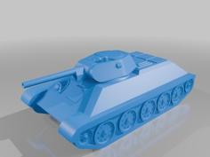 T-34-76 Model 1941 Medium Tank 3D Printer Model