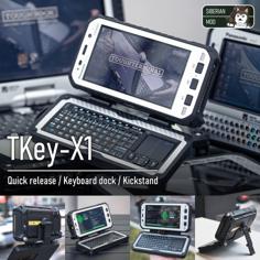 TKey-X1 : Keyboard Dock / Kickstand For Toughpad FZ-X1 3D Printer Model