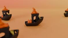 Halloween Benchy 3D Printer Model