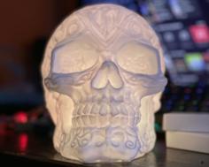 Light-up RGB Celtic Skull 3D Printer Model