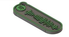 Porte Clef Spotify 3D Printer Model