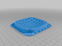 Reinforced Rectangle Hole Cover 7 3D Printer Model