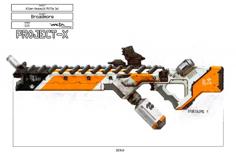 (Spilt) Full Scale District 9 Rifle! 3D Printer Model