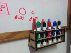 Whiteboard Marker / Pen Holder (For Laser Cutter Or CNC Mill) (Java-language Parametric)