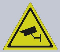 Security Camera Warning Sign 3D Printer Model