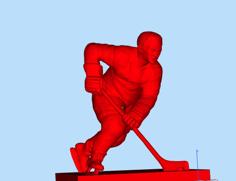 Hockey Player Number 9 3D Printer Model