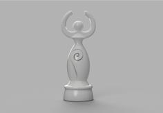 Queen Spiral Goddess V4 3D Printer Model