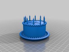 Filament Frenzy’s Be-day Cake 3D Printer Model