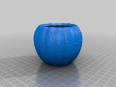 Uncarved Pumpkin 3D Printer Model