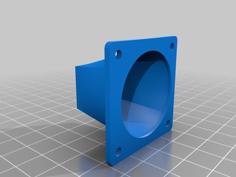 Blower To 40mm Fan Mount 3D Printer Model