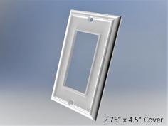 Custom Square Light Switch Cover For United States 3D Printer Model