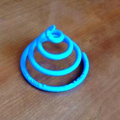 Spiral On Cone 3D Printer Model