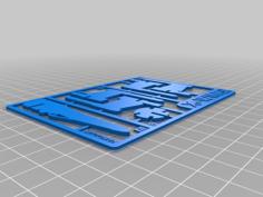 X-Wing Kit Card – Centered And SVG 3D Printer Model