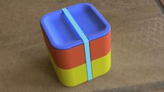 Stackable Game Pieces Storage Box 3D Printer Model