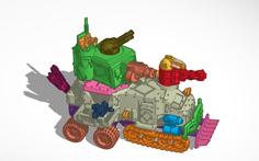 Warhammer 40K – Xenos – Orks – Battlewagon And Gunwagon – Ork Warwagon By BlazingCold 3D Printer Model