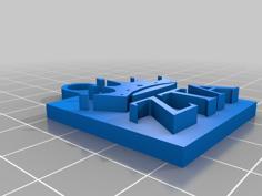 Zeta Tau Alpha (ZTA) Keychain 3D Printer Model