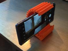 Cog Phone Holder For Making Videos 3D Printer Model