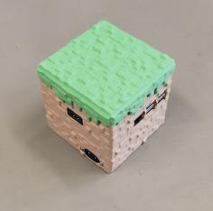 Raspberry Pi 5 Minecraft “Grass Block” PC 3D Printer Model