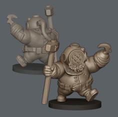 Deep Dwarf Diver 3D Printer Model