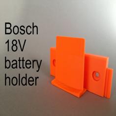 Bosch 18V Battery Holder 3D Printer Model