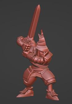 Adelbert Steiner – Final Fantasy IX Miniature 3D Printer Model