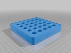 7X65mm Rimmed Vase Mode Stacking Loading Block 3D Printer Model