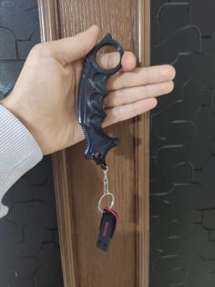 Keychain Karambit – Spinning Fidget With Keychain 3D Printer Model