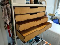 Laser Cut Ikea Mulig Integrated Drawer Unit