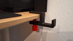 Headset Hanger With Longer Hook 3D Printer Model