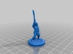 Orc With Sword 3D Printer Model