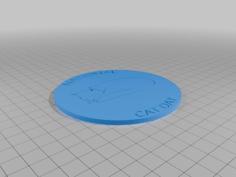 National Cat Day Coaster 3D Printer Model