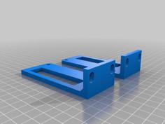 Raspberry Pi 4/5 1U Rack-mount Bracket Merged 3D Printer Model