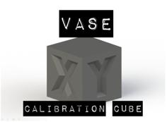 VASE Calibration Cube XYZ 20x20mm 3D Printer Model