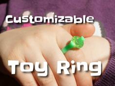 Customizable Toy Ring 3D Printer Model