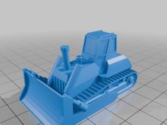 Bulldozer Keychain 3D Printer Model