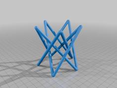 Torus Knot T(3,5) On Hyperboloid Surface 3D Printer Model