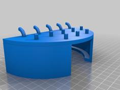 Milwaukee Grinder Holder For Pegboard 3D Printer Model