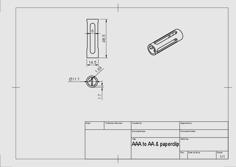 AAA To AA & Paperclip 3D Printer Model