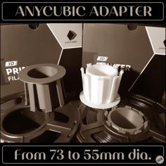 Anycubic Spool Adapter ~73mm To 55mm Dia. (Example: Bambu Labs AMS System) 3D Printer Model