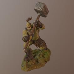 Ogre Warrior 3D Printer Model