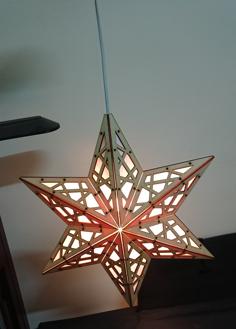 Laser Cut Star Lamp 星星燈