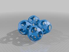 FACE TRUNCATED TRUNCATED ICOSIDODECAHEDRAL TOROIDAL LINK 1 3D Printer Model