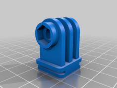 Hot-Shoe GoPro Mount 3D Printer Model