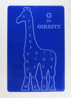 Laser Cut Giraffe Alphabet Puzzle For Kids