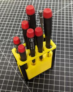 Screwdriver Rack Base 3D Printer Model