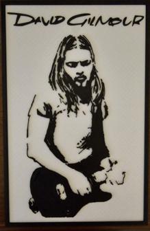 David Gilmour Silhouette Sign 3D Printer Model